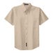 A Port Authority stone short sleeve dress shirt for men.
