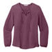 A Port Authority purple short sleeve blouse.