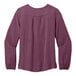 A purple Port Authority blouse with short sleeves.