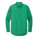 A Port Authority Court Green long sleeve button down dress shirt.