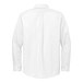 A close-up of a white Brooks Brothers long sleeve dress shirt.