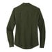 A back view of a Mercer+Mettle Townsend green long sleeve camp blouse.