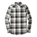 A Port Authority black and white plaid flannel shirt.