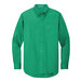 A Port Authority Court Green long sleeve button down dress shirt for men.