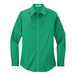 A Port Authority women's Court Green long sleeve dress shirt.