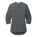 A graphite short sleeve Port Authority blouse for women.