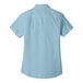 The back of a light blue Port Authority short sleeve dress shirt.