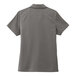 A back view of a women's graphite short sleeve staff shirt.