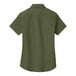 A back view of a Port Authority women's clover green short sleeve dress shirt.