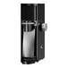A black and silver Ditting coffee grinder.
