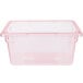 A red Carlisle StorPlus food storage box with a lid.