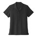 A black Port Authority ladies short sleeve staff shirt.