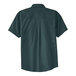 A back view of a medium Port Authority dark green and navy short sleeve dress shirt.