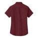 A Port Authority burgundy and light stone short sleeved poplin dress shirt for women.