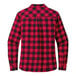 A red and black buffalo check flannel shirt.