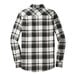 A Port Authority unisex extra small black and white plaid flannel shirt.