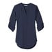 A navy Port Authority short sleeve blouse.