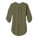 A back view of a women's olive green Port Authority short sleeve blouse.