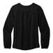 A Port Authority deep black short sleeve blouse for women.