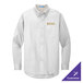 A white Port Authority long sleeve dress shirt.