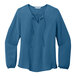 A Port Authority short sleeve blue blouse.