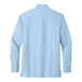 A back view of a light blue Port Authority long sleeved shirt.