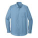 A Port Authority Carolina Blue long sleeve poplin dress shirt.