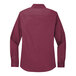 A Port Authority burgundy and light stone long sleeve dress shirt for women.