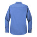 A Port Authority ultramarine blue long sleeve dress shirt for women.