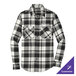 A Port Authority black and white plaid flannel shirt.