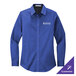 A medium blue Port Authority long sleeve dress shirt.