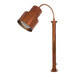 A Hanson Heat Lamps Streamline Smoked Copper Countertop Heat Lamp with a white cover.