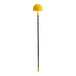 A yellow Ettore duster on a black pole.