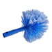 A blue round plastic Ettore cobweb brush with a white handle.