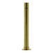 A brass finished metal pole with a black bottom.