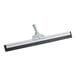 An Ettore floor squeegee with a metal handle.
