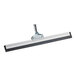 An Ettore 24" aluminum floor squeegee with a black handle.