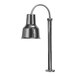 A stainless steel Hanson Heat Lamp with a long pole and a single bulb.