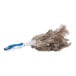 An Ettore ostrich feather duster with white bristles and a blue handle.