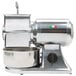 A silver Fama Electric Hard Cheese Grater with a bowl.