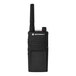 A black Motorola RM Series walkie talkie.