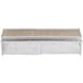 A metal rectangular object with a mesh surface.