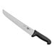 A Victorinox Churrasco Slicing Knife with a black handle.