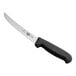A Victorinox boning knife with a black Fibrox handle.