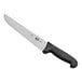 A Victorinox Churrasco Slicing Knife with a black handle.