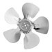 A silver Avantco condenser fan blade.