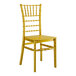 A gold Lancaster Table & Seating Chiavari chair.