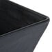 An American Metalcraft black faux slate square melamine serving bowl.