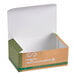 A white cardboard take-out box with a green Fresh print on the lid.