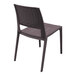 A Siesta Verona brown plastic chair with a backrest.